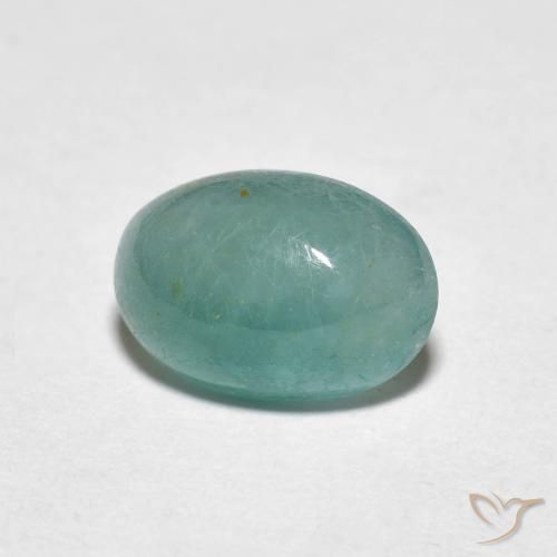 Grandidierite Verde bluastro chiaro naturale da 1.64 ct, Ovale, Traslucido
