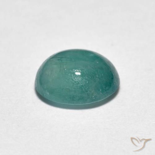 Grandidierite Medio Verde Blu naturale da 1.21 ct, Ovale, Traslucido