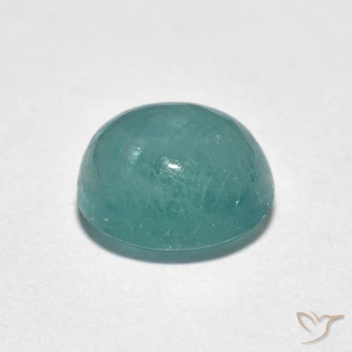 Grandidierite Blu verdastro naturale da 2.43 ct, Rotondo, Traslucido