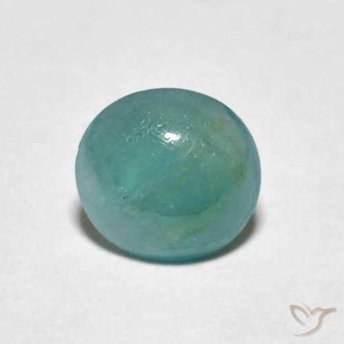 1.09ct Naturale Medio Verde Blu Grandidierite, Ovale, Traslucido