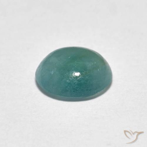 Grandidierite Medio Verde Blu naturale da 1.09 ct, Ovale, Traslucido
