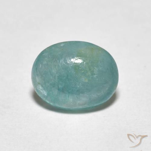1.40ct Naturale Verde blu Grandidierite, Ovale, Traslucido