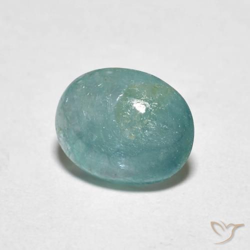 Grandidierite Verde blu naturale da 1.40 ct, Ovale, Traslucido