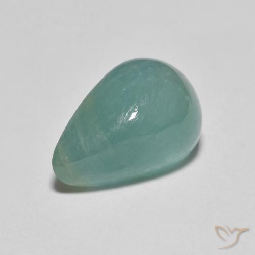 4.27ct Naturale Verde chiaro Bluastro Grandidierite, Forma a pera, Traslucido
