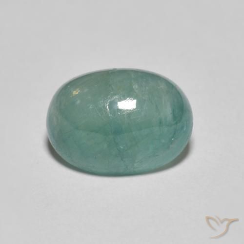 2.98ct Naturale Verde chiaro Bluastro Grandidierite, Ovale, Traslucido