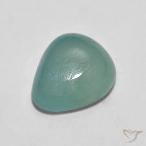 2.09ct Naturale Verde chiaro Bluastro Grandidierite, Forma a pera, Traslucido