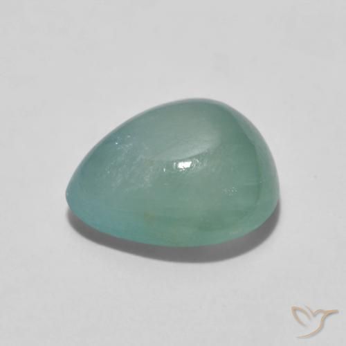 Grandidierite Verde chiaro Bluastro naturale da 2.09 ct, Forma a pera, Traslucido