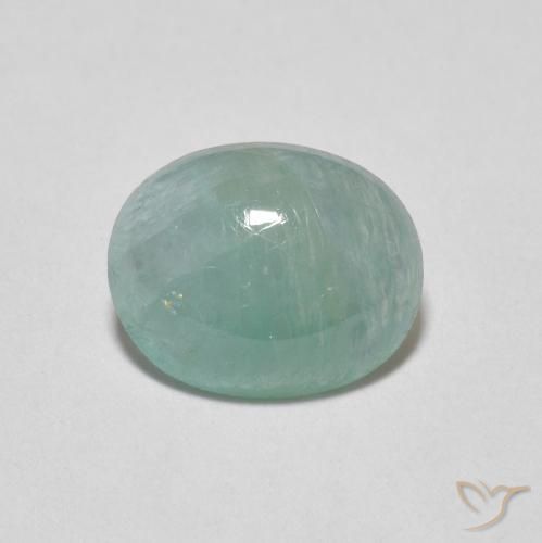 1.64ct Naturale Turchese pallido Grandidierite, Ovale, Traslucido