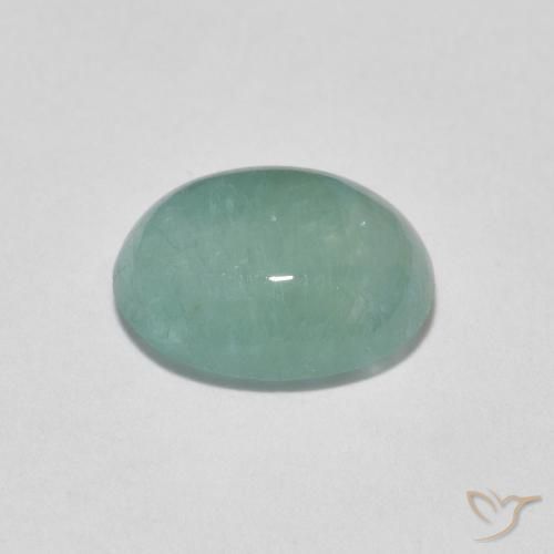 Grandidierite Turchese pallido naturale da 1.64 ct, Ovale, Traslucido