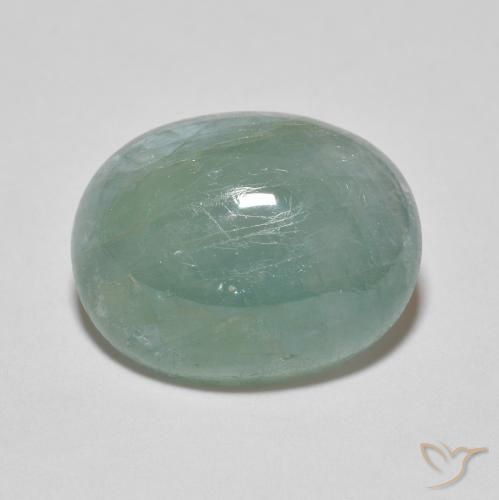 8.65ct Naturale Azzurro verde chiaro Grandidierite, Ovale, Traslucido