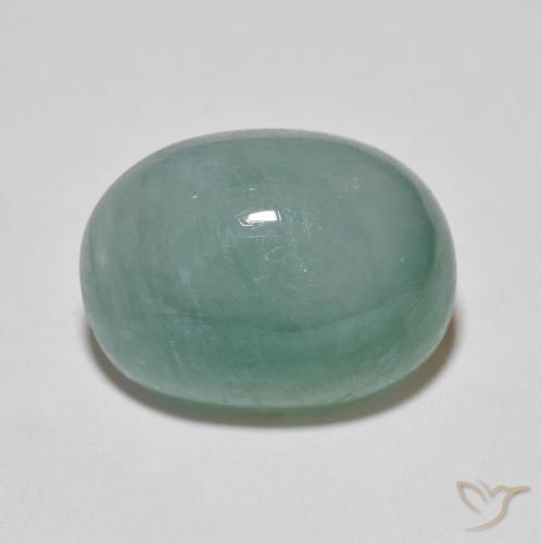 9.51ct Naturale Verde chiaro Bluastro Grandidierite, Ovale, Traslucido