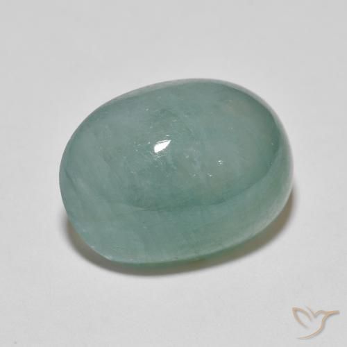 Grandidierite Verde chiaro Bluastro naturale da 9.51 ct, Ovale, Traslucido