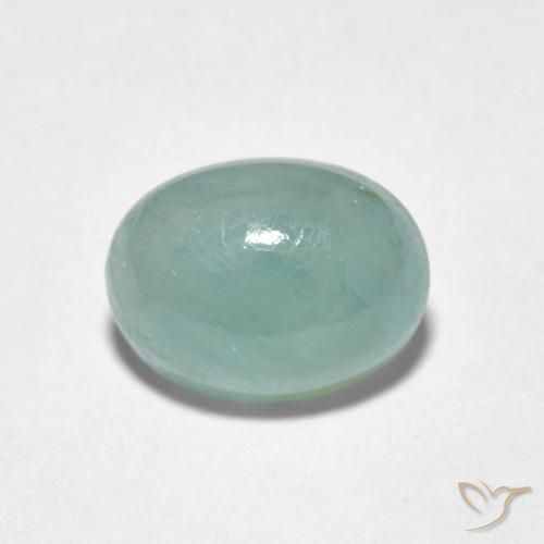 2.10ct Naturale Verde chiaro Bluastro Grandidierite, Ovale, Traslucido