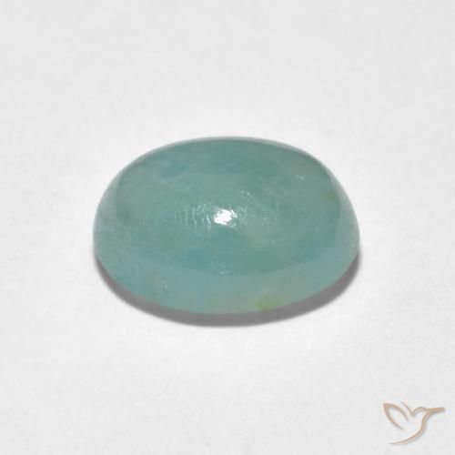 Grandidierite Verde chiaro Bluastro naturale da 2.10 ct, Ovale, Traslucido