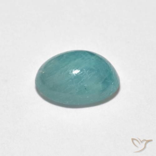 Grandidierite Schiuma di mare pallido naturale da 1.50 ct, Ovale, Traslucido