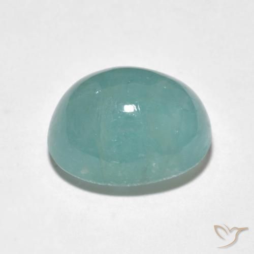 Grandidierite Verde chiaro Bluastro naturale da 6.15 ct, Ovale, Traslucido