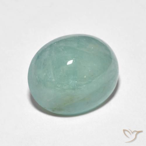Grandidierite Verde chiaro Bluastro naturale da 5.05 ct, Ovale, Traslucido