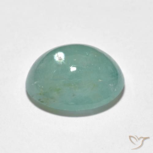 Grandidierite Verde chiaro Bluastro naturale da 5.05 ct, Ovale, Traslucido