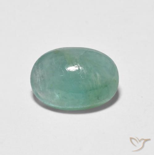 Grandidierite Verde blu naturale da 1.35 ct, Ovale, Traslucido