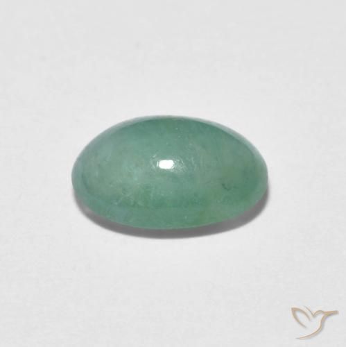 Grandidierite Verde blu naturale da 1.35 ct, Ovale, Traslucido