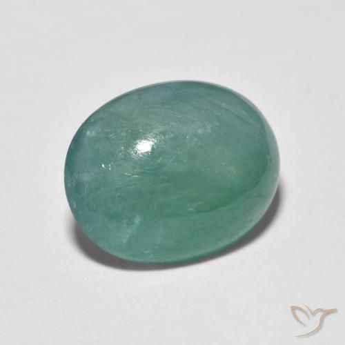 Grandidierite Blu verdastro naturale da 3.45 ct, Ovale, Traslucido