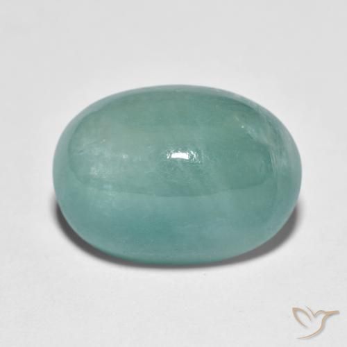 8.92ct Naturale Medio Verde Blu Grandidierite, Ovale, Traslucido