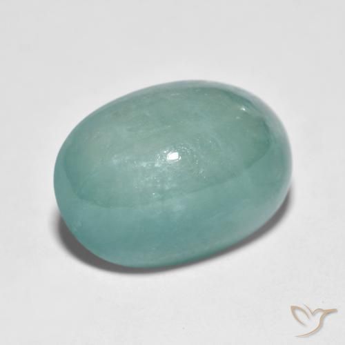Grandidierite Medio Verde Blu naturale da 8.92 ct, Ovale, Traslucido