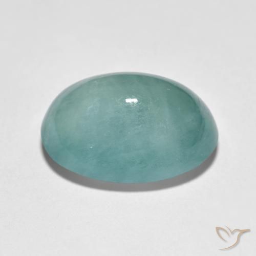 Grandidierite Medio Verde Blu naturale da 8.92 ct, Ovale, Traslucido