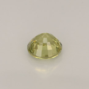 Granato grossularia naturale giallo da 0,56 ct, taglio rotondo, VVS-VS