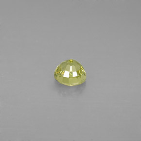 Granato grossularia naturale giallo da 0,64 ct, taglio rotondo, VVS-VS