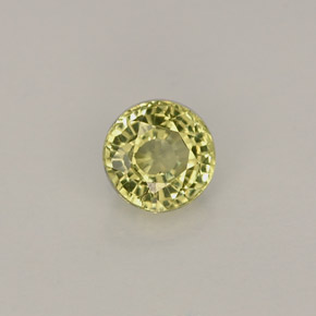 Granato grossularia naturale verde da 0,46 ct, taglio rotondo, VVS-VS