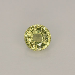 Granato grossularia naturale verde da 0,46 ct, taglio rotondo, VVS-VS