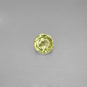 Granato grossularia naturale verde da 0,59 ct, taglio rotondo, VVS-VS