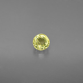 Granato grossularia naturale giallo da 0,58 ct, taglio rotondo, VS