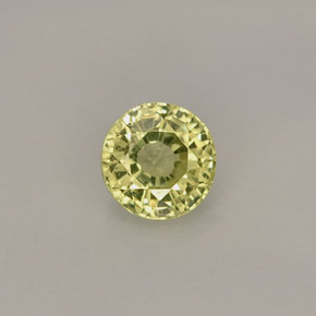 Granato grossularia naturale giallo da 0,50 ct, taglio rotondo, VS