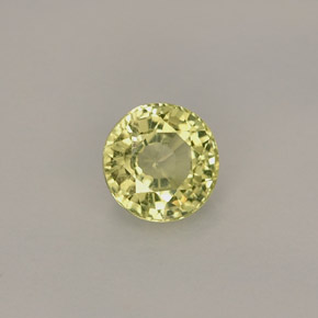Granato grossularia naturale giallo da 0,50 ct, taglio rotondo, VS