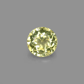 Granato grossularia naturale giallo da 0,66 ct, taglio rotondo, VS