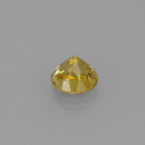 Granato grossularia naturale giallo da 0,59 ct, taglio rotondo, VVS-VS