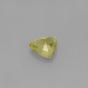 Granato grossularia naturale verde da 0,65 ct, trillion, VS