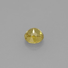Granato grossularia naturale giallo da 0,63 ct, taglio rotondo, VVS-VS