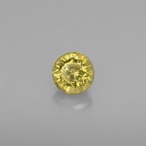 Granato grossularia naturale giallo da 0,54 ct, taglio rotondo, VS