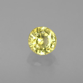 Granato grossularia naturale giallo da 0,60 ct, taglio rotondo, VS
