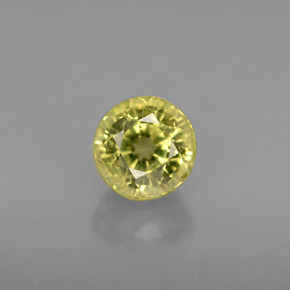 Granato grossularia naturale giallo da 0,75 ct, taglio rotondo, VS-SI
