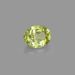 Granato grossularia naturale verde da 0,91 ct, taglio ovale, VVS