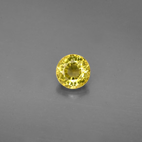 Granato grossularia naturale giallo da 0,61 ct, taglio rotondo, VS