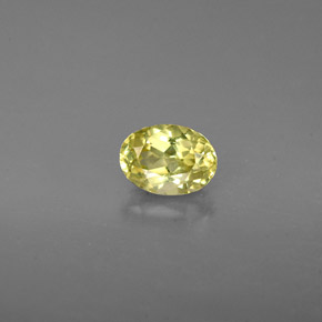 Granato grossularia naturale verde da 0,71 ct, taglio ovale, VVS-VS