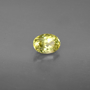 Granato grossularia naturale verde da 0,71 ct, taglio ovale, VVS-VS