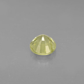 Granato grossularia naturale giallo da 0,58 ct, taglio rotondo, VS-SI