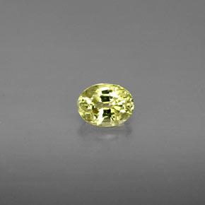 Granato grossularia naturale verde da 0,49 ct, taglio ovale, VS