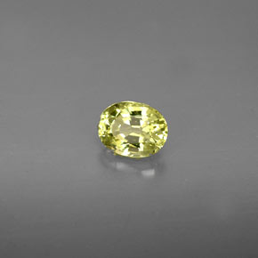 Granato grossularia naturale verde da 0,49 ct, taglio ovale, VS